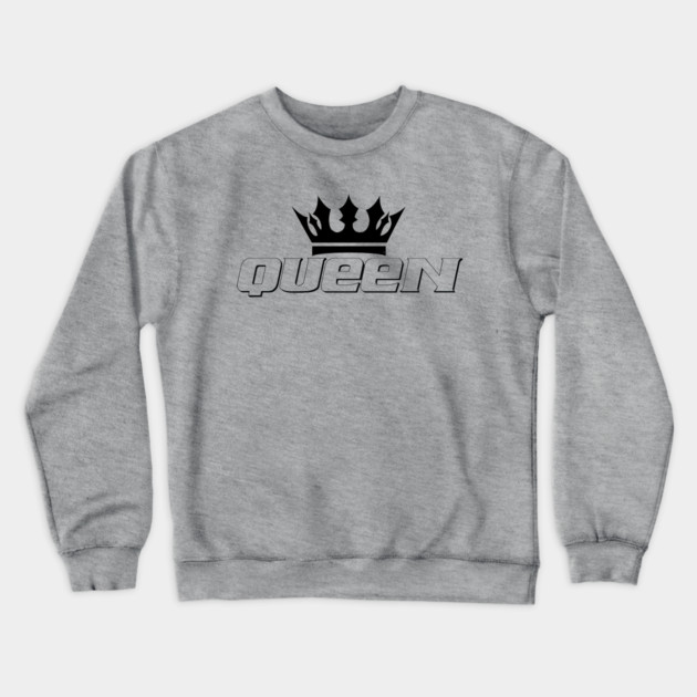 Queen, Black Queen, Black Woman Crewneck Sweatshirt by UrbanLifeApparel