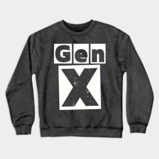 GEN X - A Little Distressed but Still a Fine Vintage Crewneck Sweatshirt