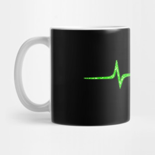 Irish Heartbeat St. Patricks Day Shamrock Music Mug