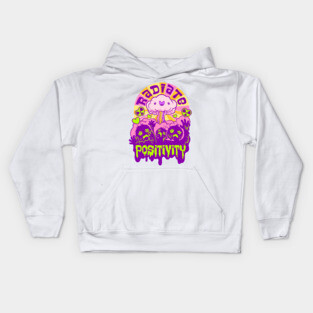 Radiate Positivity - Toxic Positivity Mushroom Cloud Kids Hoodie