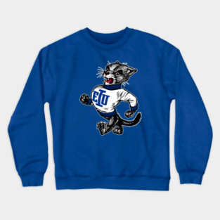 Vintage Eastern Illinois University Panthers Mascot Logo Crewneck Sweatshirt