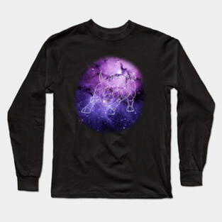 Taurus Zodiac Armour Sign Long Sleeve T-Shirt