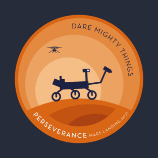 Mars Perseverance Day Silhouette T-Shirt