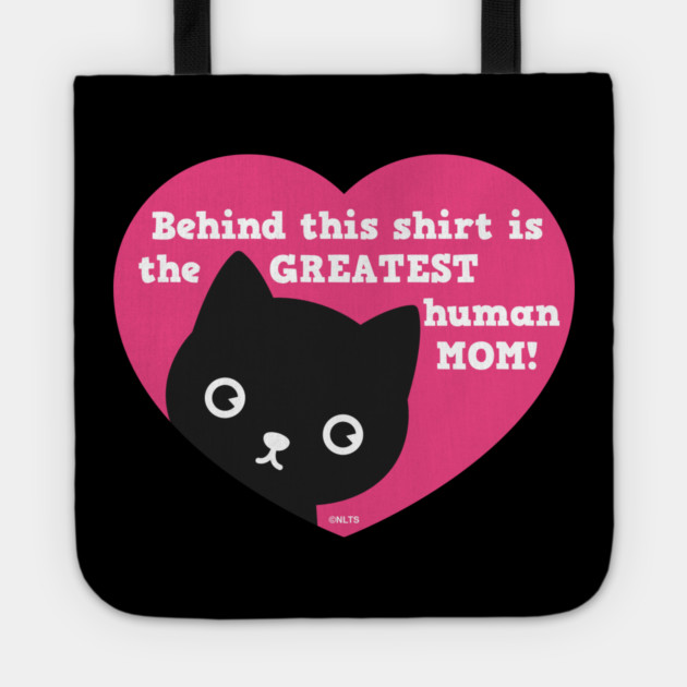 Cat Heart Humor T-Shirt Tee Shirt for mothers Gift Tote by creative