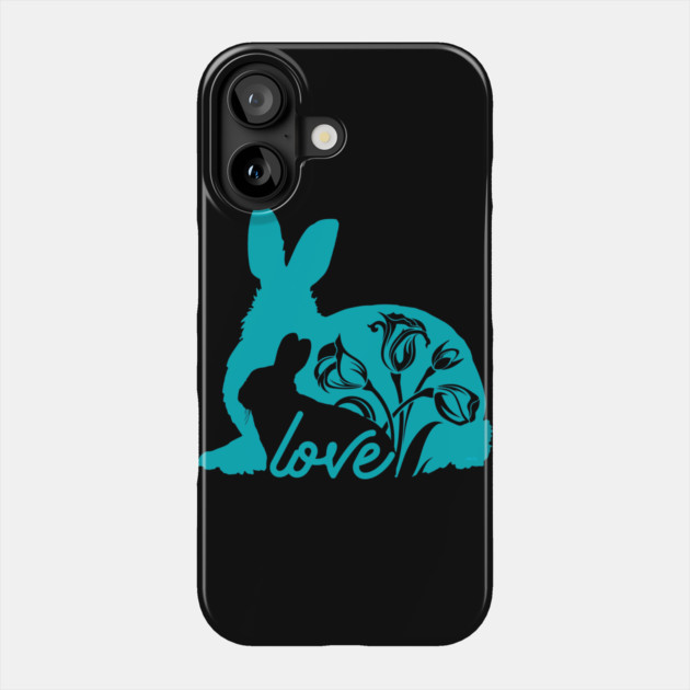 Bunny Mom Phone Case by creative