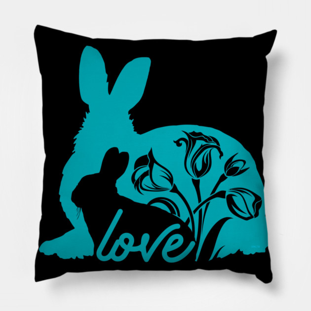 Bunny Mom Pillow by creative