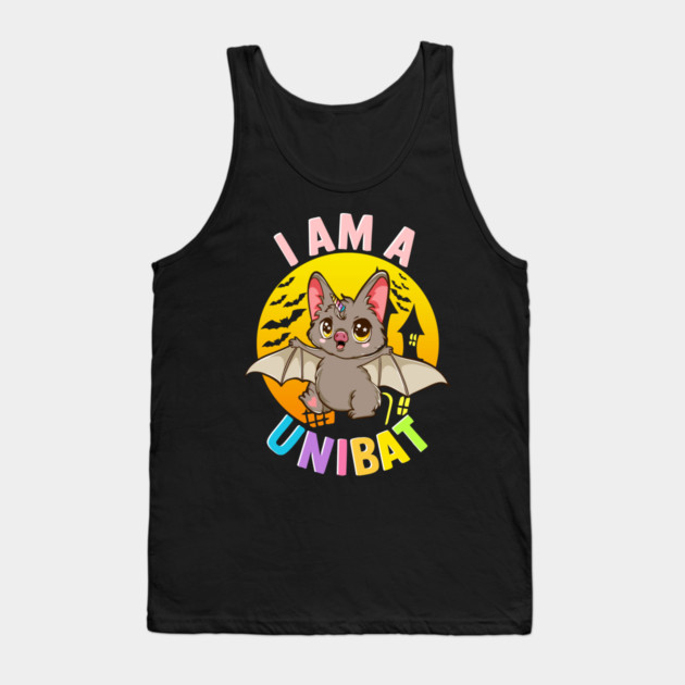 I am a Unibat Halloween Funny Unicorn Bat Gift Tank Top by creative