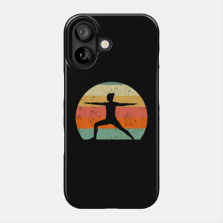 Yoga Warrior at Sunset Phone Case