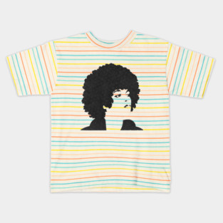 Angela Davis Freed By The People Kids T-Shirt