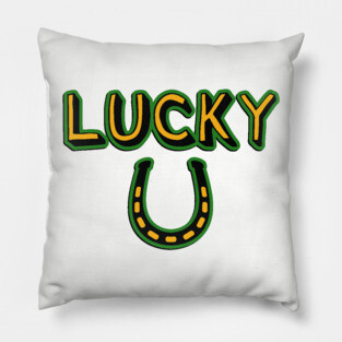 Lucky Horseshoe Pillow
