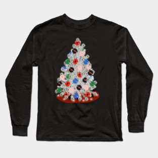 Aluminium Vinyl Record Tree Long Sleeve T-Shirt