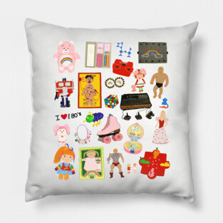 80’s toys final Pillow