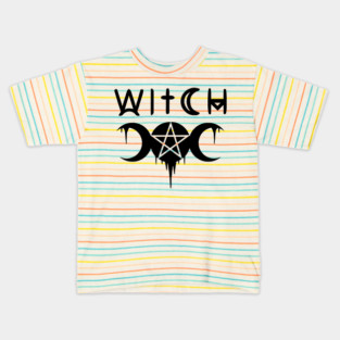 WICCA, WITCHY, WITCHCRAFT,  THE TRIPLE MOON Kids T-Shirt