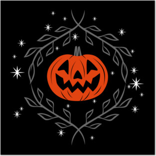 Smiling Jack-o-lantern Posters and Art