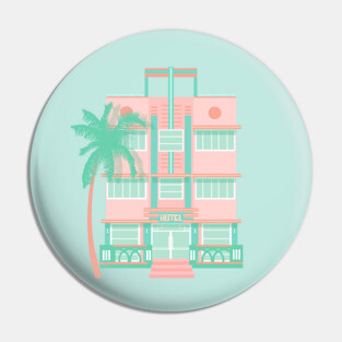 Art Deco Hotel Pin