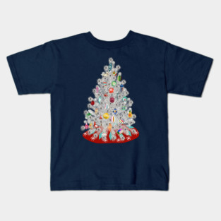 Classic Christmas: Aluminum Tree Kids T-Shirt