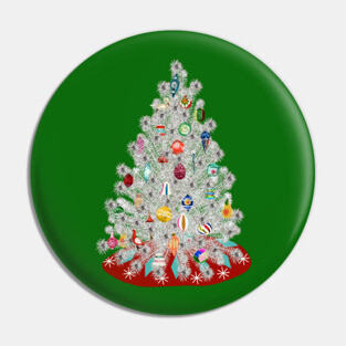 Classic Christmas: Aluminum Tree Pin