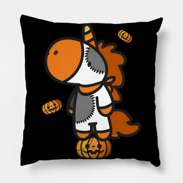 Halloween Unicorn with Pumpkins T Shirts Gifts Pillow by creative