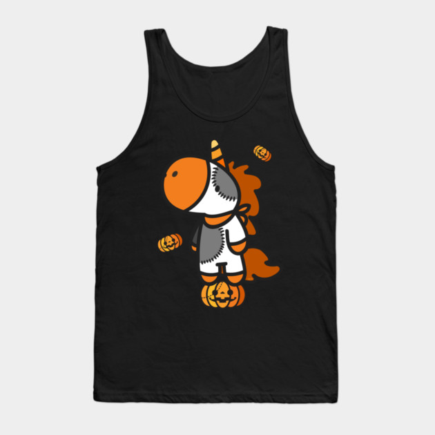 Halloween Unicorn with Pumpkins T Shirts Gifts Tank Top by creative