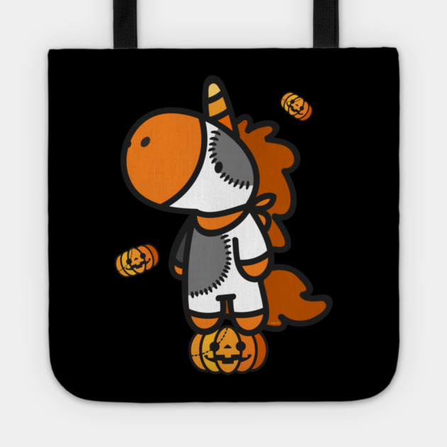 Halloween Unicorn with Pumpkins T Shirts Gifts Tote by creative