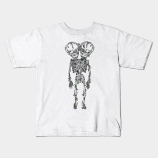 Twin Skeletons Kids T-Shirt
