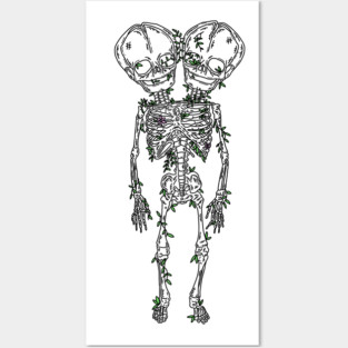 Twin Skeletons Posters and Art