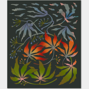 WABI SABI Japanes Maple Leaves Changing Seasons - UnBlink Studio by Jackie Tahara Posters and Art