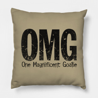 OMG: One Magnificent Goalie – funny ice hockey goalie Pillow
