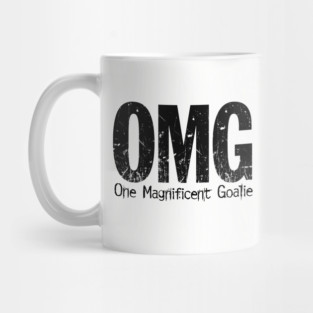 OMG: One Magnificent Goalie – funny ice hockey goalie Mug