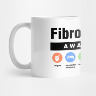 Fibromyalgia - Disability Awareness Symptoms Mug