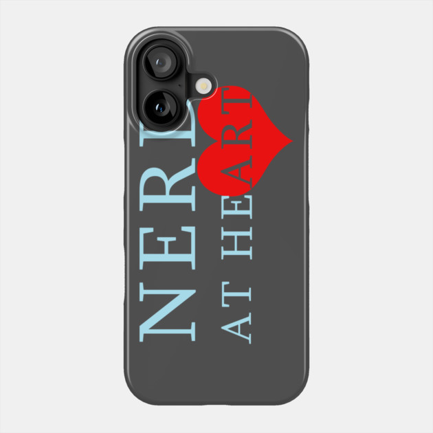 NERD AT HEART Phone Case by droidmonkey