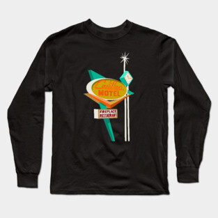 Cadillac Motel Sign Long Sleeve T-Shirt