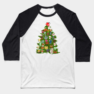 Coffee Christmas tree Baseball T-Shirt
