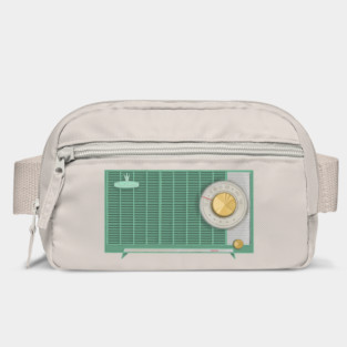 Green vintage radio Bag