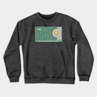 Green vintage radio Crewneck Sweatshirt