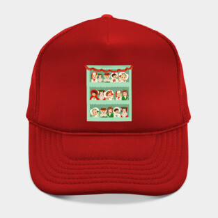 Lady Head Vases shelf Hat