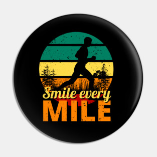Running Marathon Jogging Miles Jogger Runner Pin