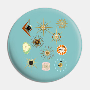 Mid Century Modern Clocks Pin