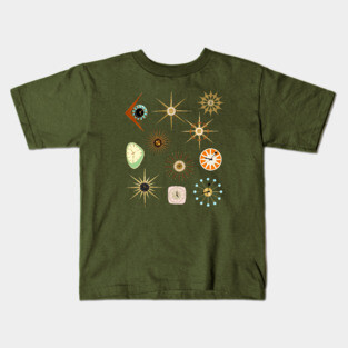 Mid Century Modern Clocks Kids T-Shirt