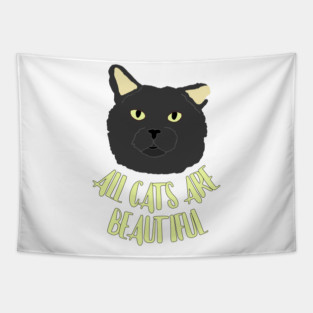 All Cats Are Beautiful Tapestry