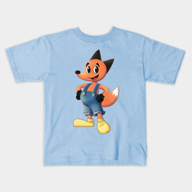 CUTE LITTLE FOX Kids T-Shirt by droidmonkey