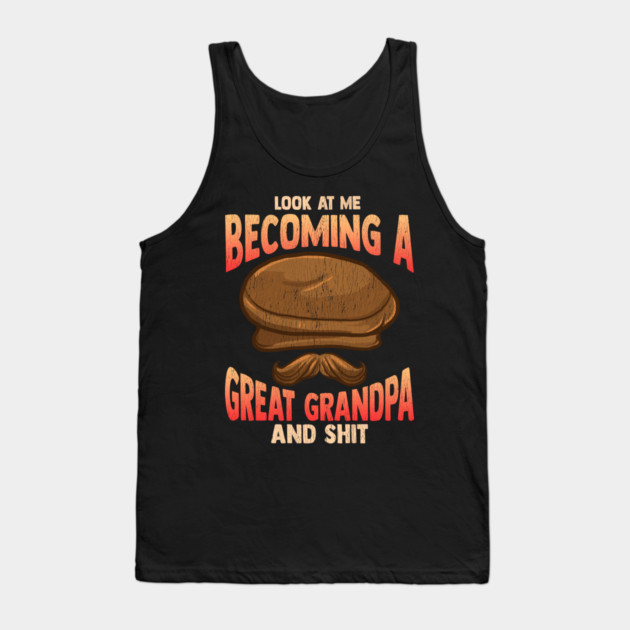 Becoming a Great Grandpa T-Shirt Funny Father’s Day Tee Shirt Gift Tank Top by creative