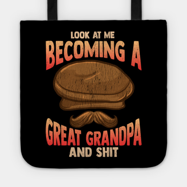 Becoming a Great Grandpa T-Shirt Funny Father’s Day Tee Shirt Gift Tote by creative
