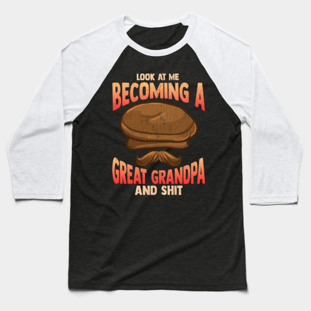 Becoming a Great Grandpa T-Shirt Funny Father’s Day Tee Shirt Gift Baseball T-Shirt by creative