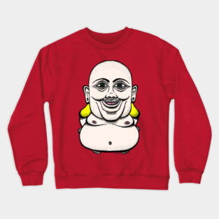 Happy Buddha - Colour Crewneck Sweatshirt