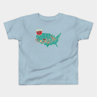 Route 66 map Kids T-Shirt