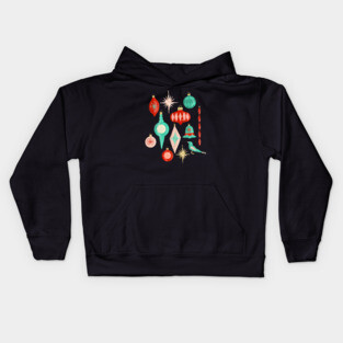 Shiny vintage ornaments Kids Hoodie
