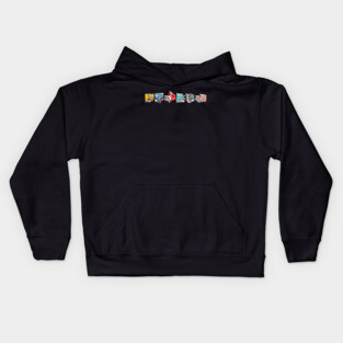 Vintage cars shapes Kids Hoodie