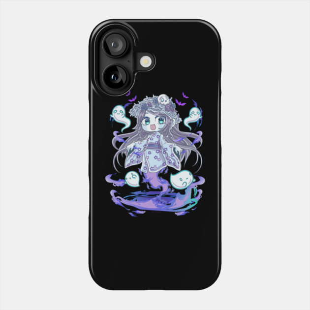 Chibi Ghost Spirit Cute Creepy Halloween Chibis Phone Case by belownormal