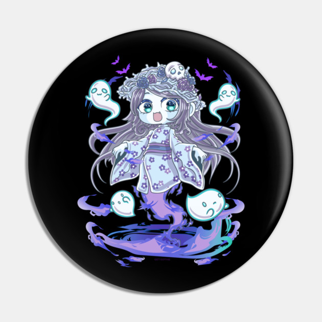 Chibi Ghost Spirit Cute Creepy Halloween Chibis Pin by belownormal
